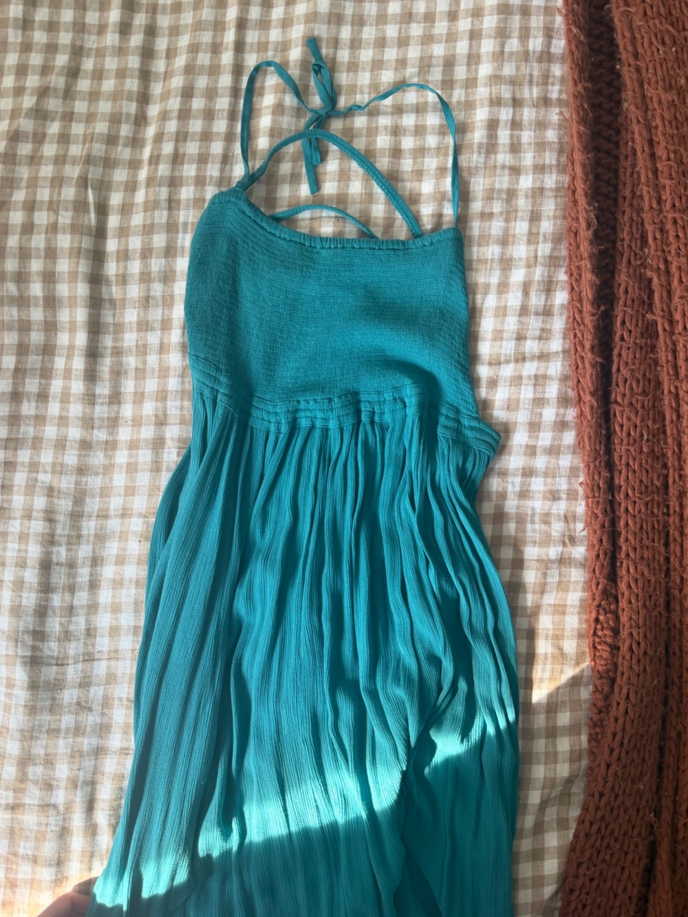 Free People Teal Extratropical Maxi Dress - Picture 3 of 5